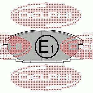 LP629 Delphi pastillas de freno delanteras
