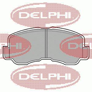 LP640 Delphi pastillas de freno delanteras