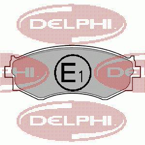 LP645 Delphi pastillas de freno delanteras