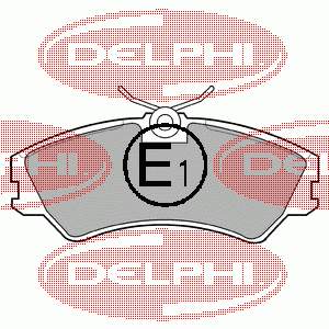 LP668 Delphi pastillas de freno delanteras