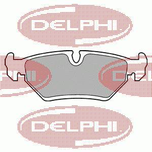 Pastillas de freno traseras LP669 Delphi