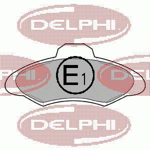 LP673 Delphi pastillas de freno delanteras