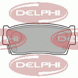 LP684 Delphi pastillas de freno delanteras