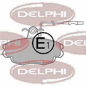 LP695 Delphi pastillas de freno delanteras