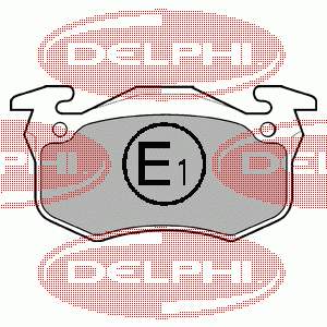 LP699 Delphi pastillas de freno traseras