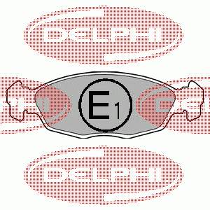 Pastillas de freno LP702 Delphi
