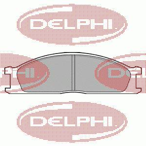 LP726 Delphi pastillas de freno delanteras