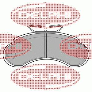 LP735 Delphi pastillas de freno delanteras
