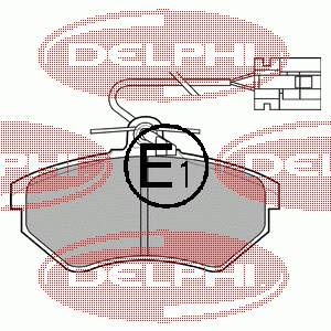 LP769 Delphi pastillas de freno delanteras