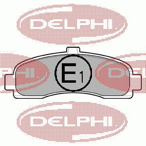 LP779 Delphi pastillas de freno delanteras