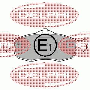 LP782 Delphi pastillas de freno delanteras