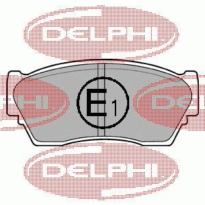 LP804 Delphi pastillas de freno delanteras