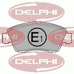 LP809 Delphi pastillas de freno delanteras