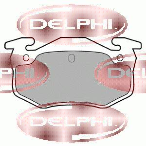 LP825 Delphi Pastillas freno traseras