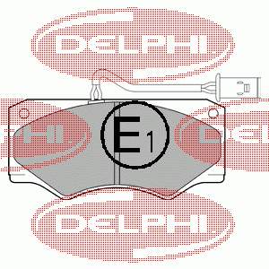 LP833 Delphi pastillas de freno delanteras