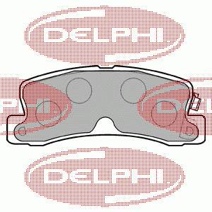 Comprar LP834 Delphi Pastillas de freno traseras