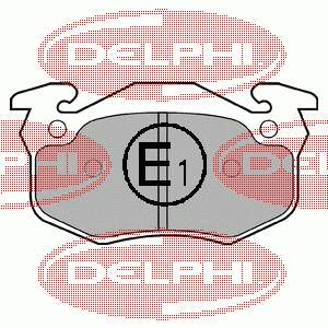 LP836 Delphi pastillas de freno traseras