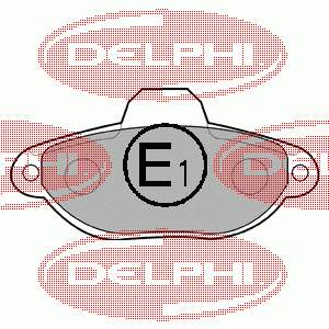 LP851 Delphi pastillas de freno delanteras