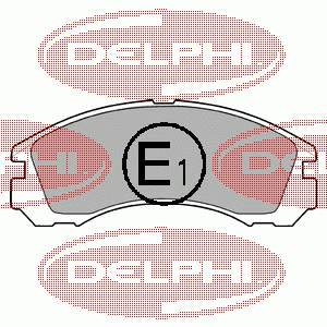 LP871 Delphi pastillas de freno delanteras