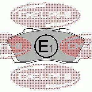 Pastillas de freno delanteras LP872 Delphi