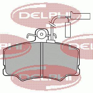 DELPHI LP2002 Kit Pastiglie Freno, Freno a Disco conveniente
