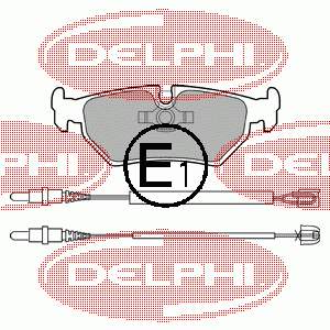 LP910 Delphi pastillas de freno traseras