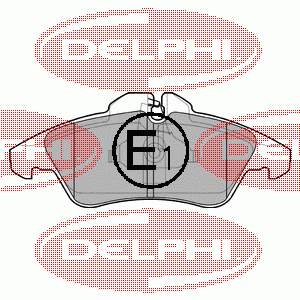 LP980 Delphi pastillas de freno delanteras