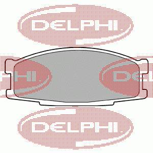 LP981 Delphi pastillas de freno delanteras