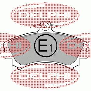 LP993 Delphi pastillas de freno delanteras