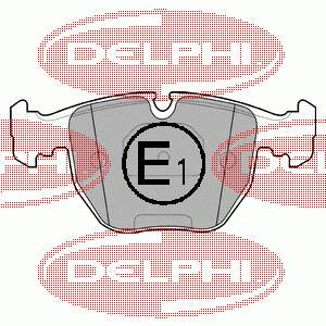 LP1003 Delphi pastillas de freno delanteras