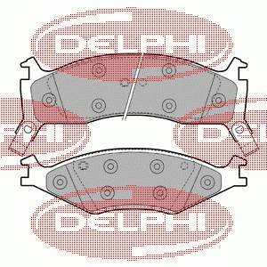 LP1021 Delphi pastillas de freno delanteras