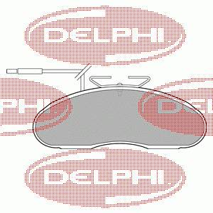 LP1096 Delphi pastillas de freno delanteras