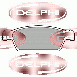 LP1100 Delphi pastillas de freno delanteras