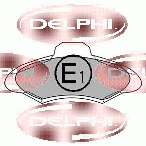 Pastillas de freno delanteras Delphi LP1139