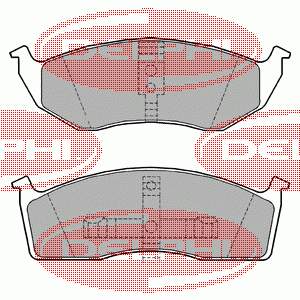 LP1164 Delphi pastillas de freno delanteras