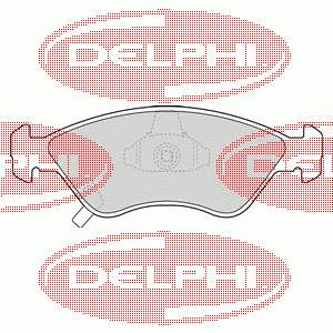 LP1303 Delphi pastillas de freno delanteras