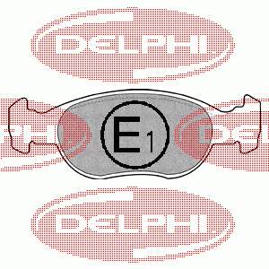 LP1385 Delphi pastillas de freno delanteras