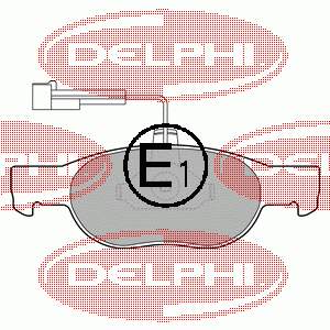 Pastillas de freno delanteras LP1397 Delphi
