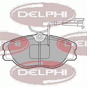 LP1400 Delphi pastillas de freno delanteras