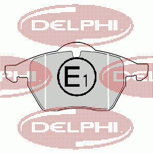 LP1407 Delphi Pastillas delanteras