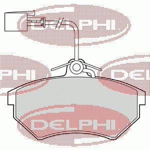 LP1412 Delphi pastillas de freno delanteras