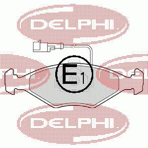 LP1415 Delphi pastillas de freno delanteras