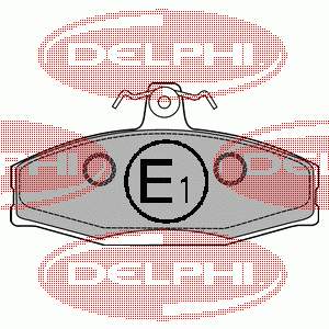 Comprar LP1429 Delphi Pastillas delanteras de freno