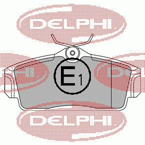 LP1435 Delphi pastillas de freno delanteras