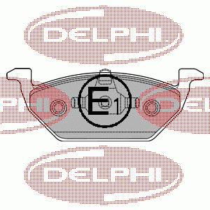 Comprar LP1436 Delphi Pastillas delanteras de freno