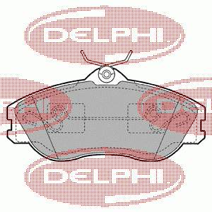 Pastillas de freno delanteras LP1445 Delphi