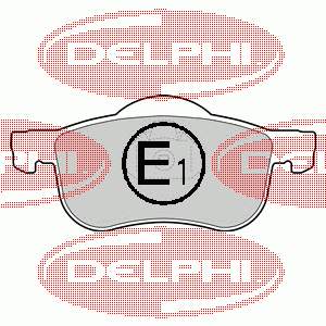 LP1458 Delphi pastillas de freno delanteras