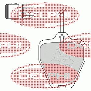 LP1463 Delphi pastillas de freno delanteras