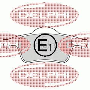 LP1504 Delphi pastillas de freno traseras
