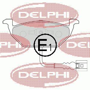 Comprar LP1514 Delphi Pastillas delanteras de freno